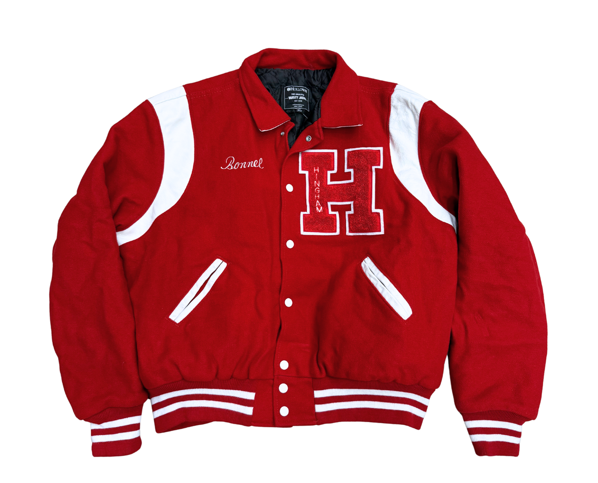 Classic Red Varsity Jacket – Vintage Edition